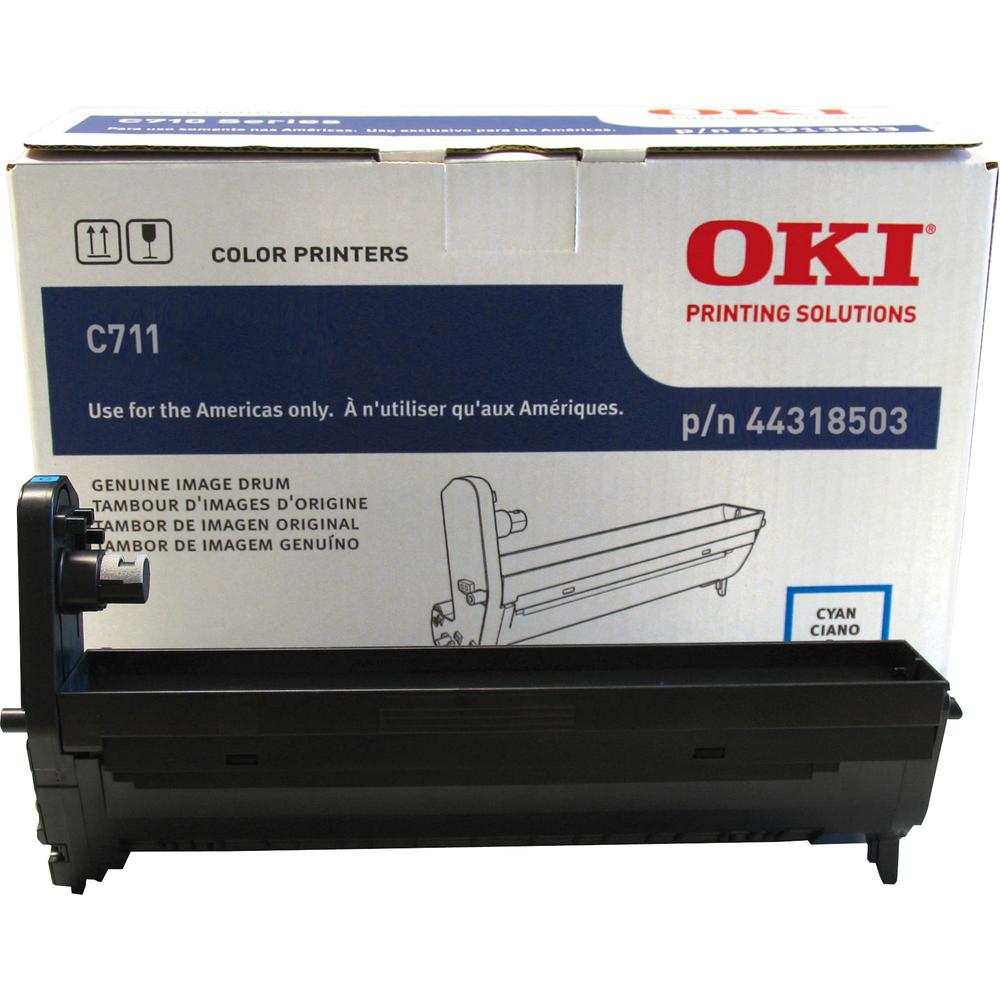 Oki 44318501/02/03/04 Image Drum - LED Print Technology - 20000 - 1 Each