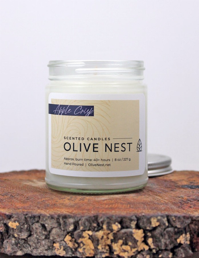 Olive Nest Candle - Apple Crisp