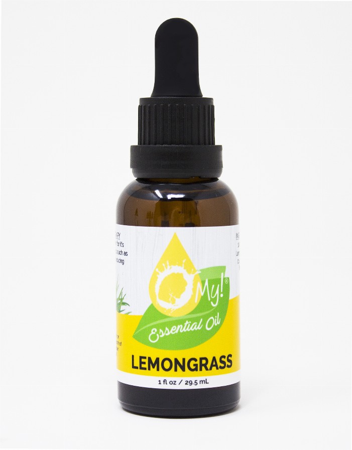 O My! 100% Pure Essential Oils - 1oz Bottle with Graduated DropperLemongrass