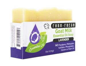 O My! Goat Milk Essential Oil Soap Bar - 6oz BarLavender