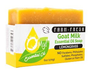 O My! Goat Milk Essential Oil Soap Bar - 6oz BarLemongrass
