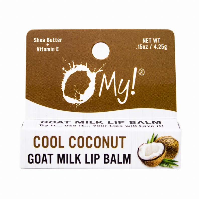 O My! Goat Milk Lip Balm - Single Pack 0.15ozCool Coconut