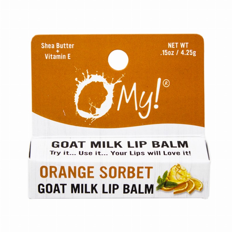 O My! Goat Milk Lip Balm - Single Pack 0.15ozOrange Sorbet