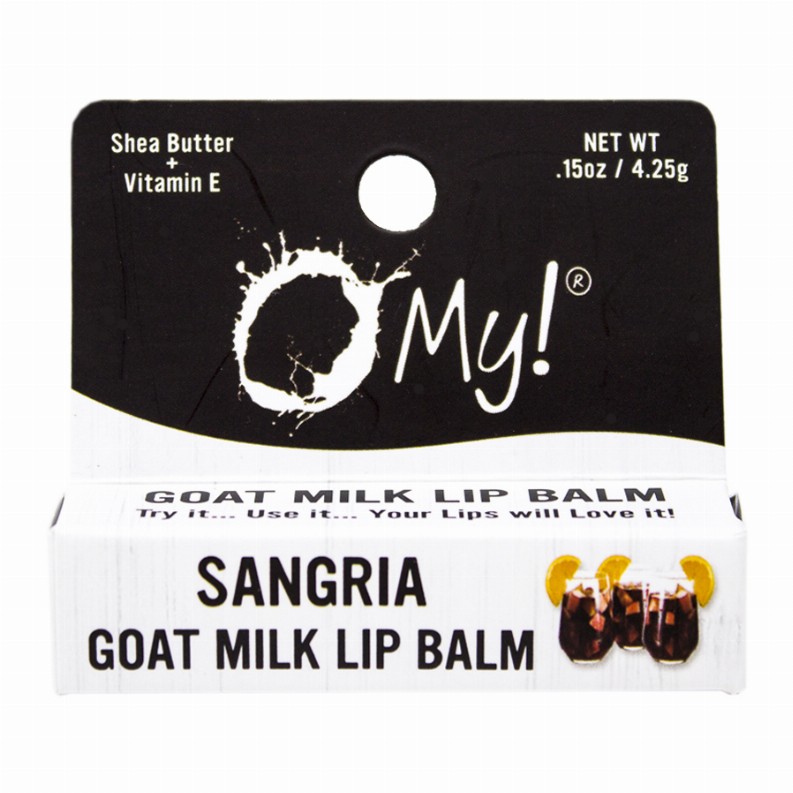 O My! Goat Milk Lip Balm - Single Pack 0.15ozSangria