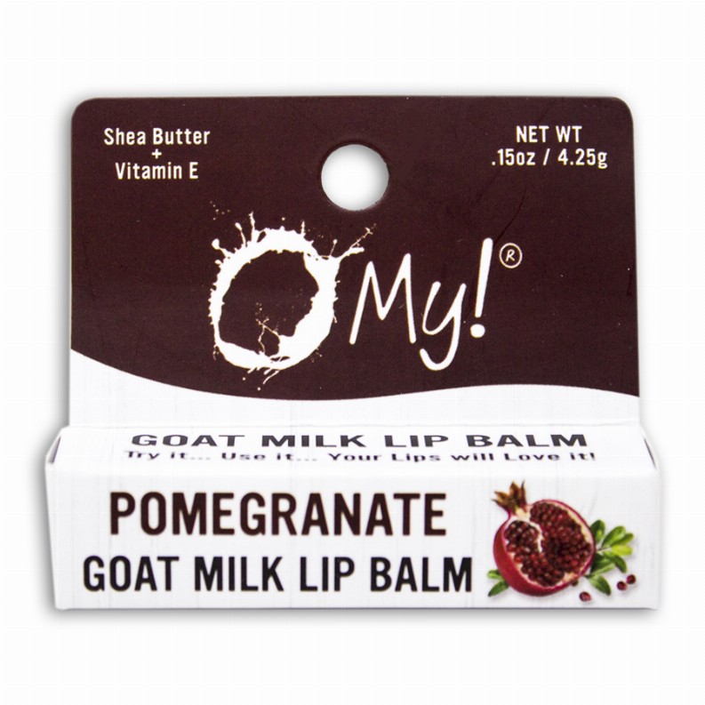 O My! Goat Milk Lip Balm - 0.15oz TubePomegranate