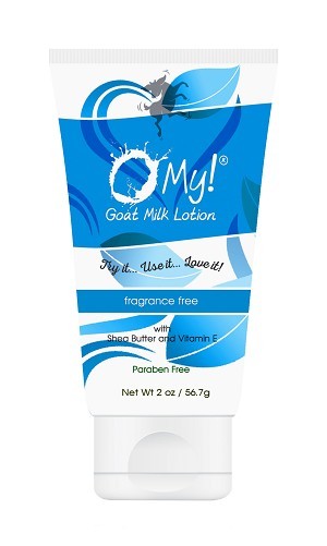O My! Goat Milk Lotion - 2oz Black Squeeze Tube[Mens] Fragrance Free