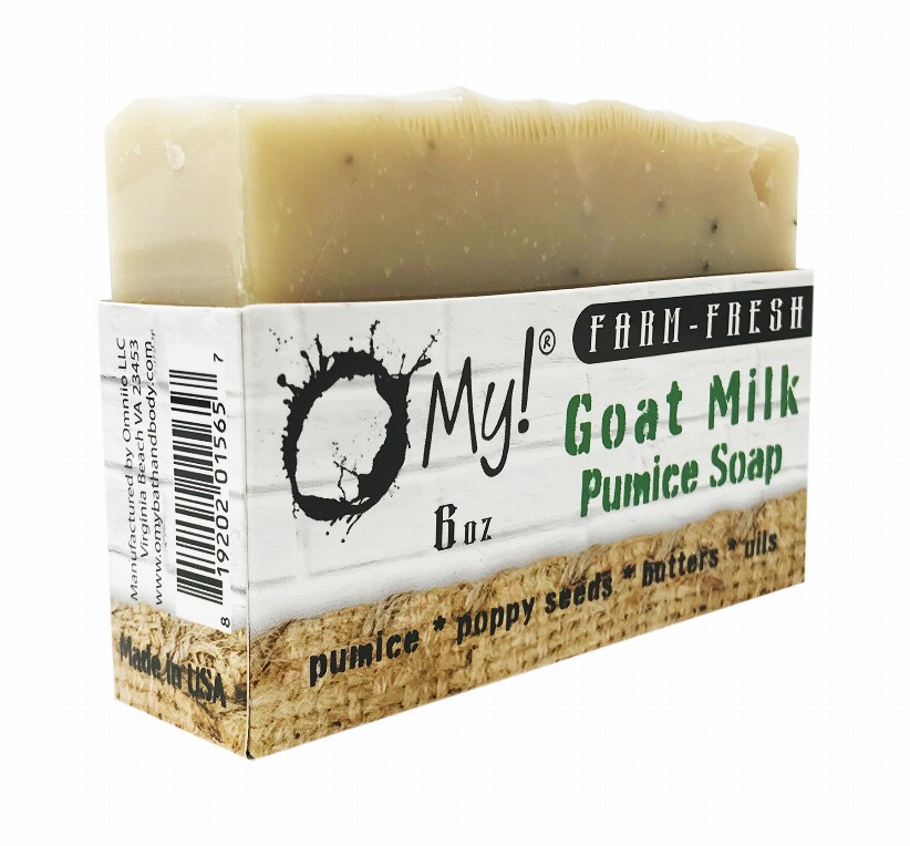 O My! Goat Milk Pumice Soap - Bulk Up Pre-cut Loaf of 16 barsGreen Machine
