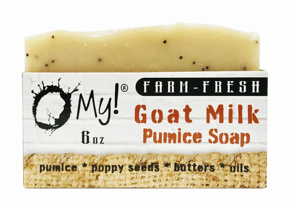 O My! Goat Milk Pumice Soap - Bulk Up Pre-cut Loaf of 8 barsCitrus