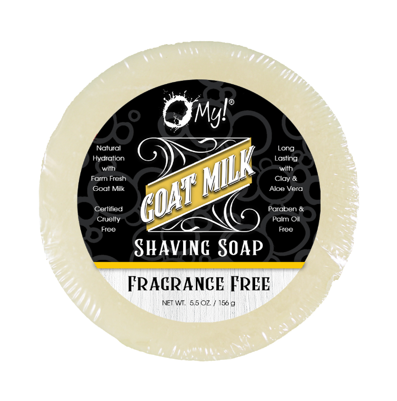 O My! Goat Milk Shaving Soap - 5.5oz PuckFragrance Free