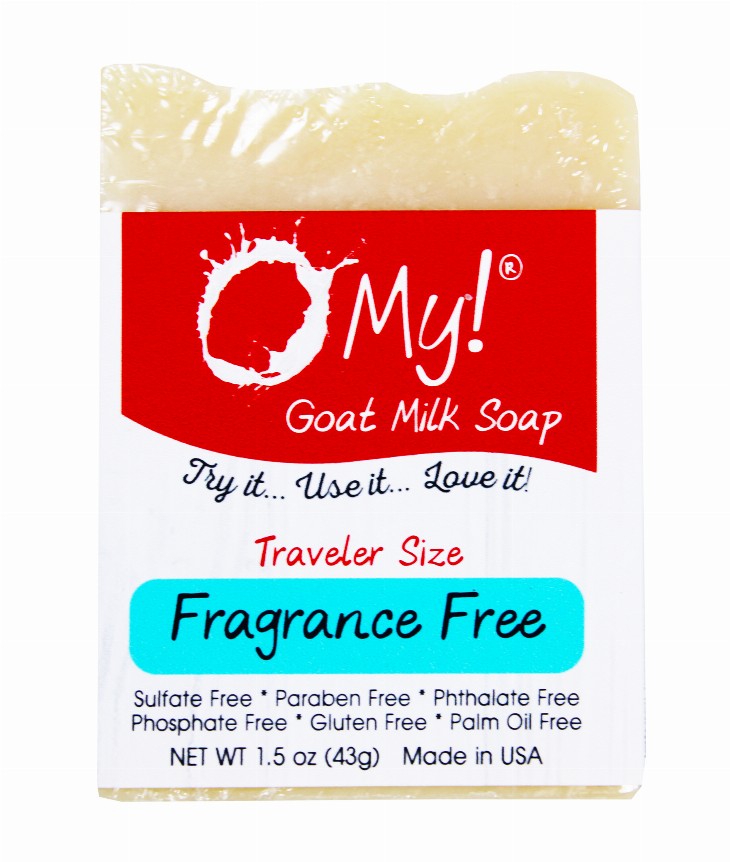 O My! Goat Milk Soap Bar - 1.5oz Traveler BarFragrance Free