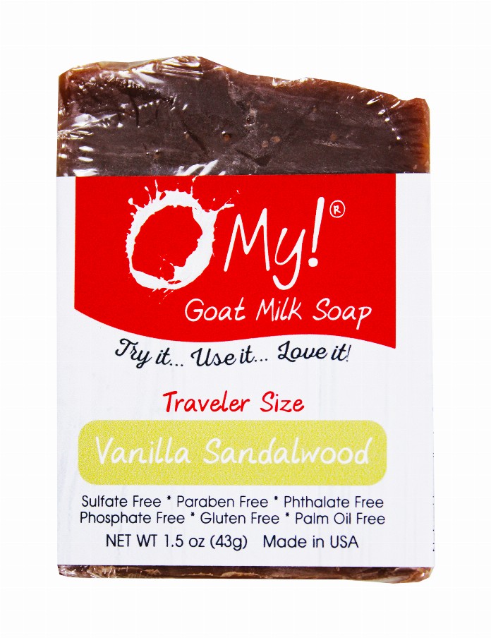 O My! Goat Milk Soap Bar - 1.5oz Traveler BarVanilla Sandalwood