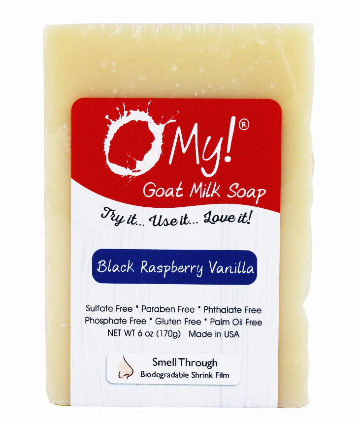 O My! Goat Milk Soap Bar - 6oz BarBlack Raspberry Vanilla