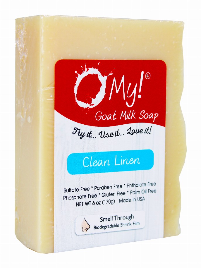 O My! Goat Milk Soap Bar - 6oz BarClean Linen