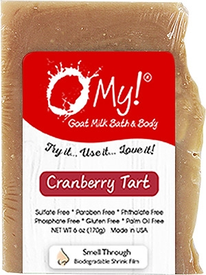 O My! Goat Milk Soap Bar - 6oz Bar[Seasonal] Cranberry Tart
