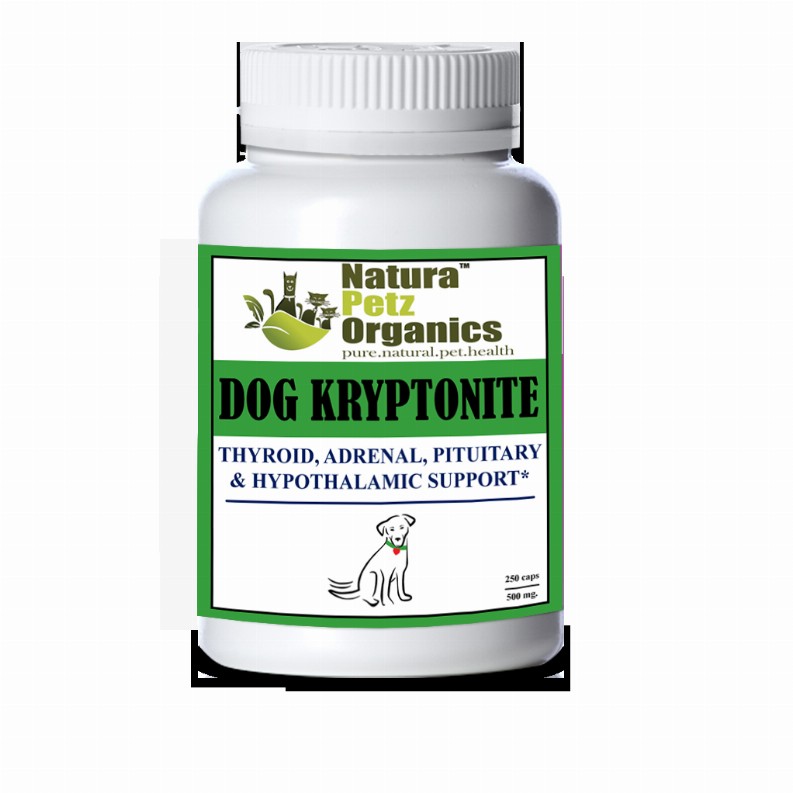 Dog And Cat Kryptonite Adrenal, Thyroid, Pituitary & Hypothalamic Support* - DOG/ Kryptonite 250 caps / 500 mg