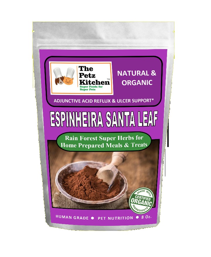 Espinheira Santa Leaf - Adjunctive Acid Reflux & Ulcer Support* The Petz Kitchen For Dogs And Cats*
