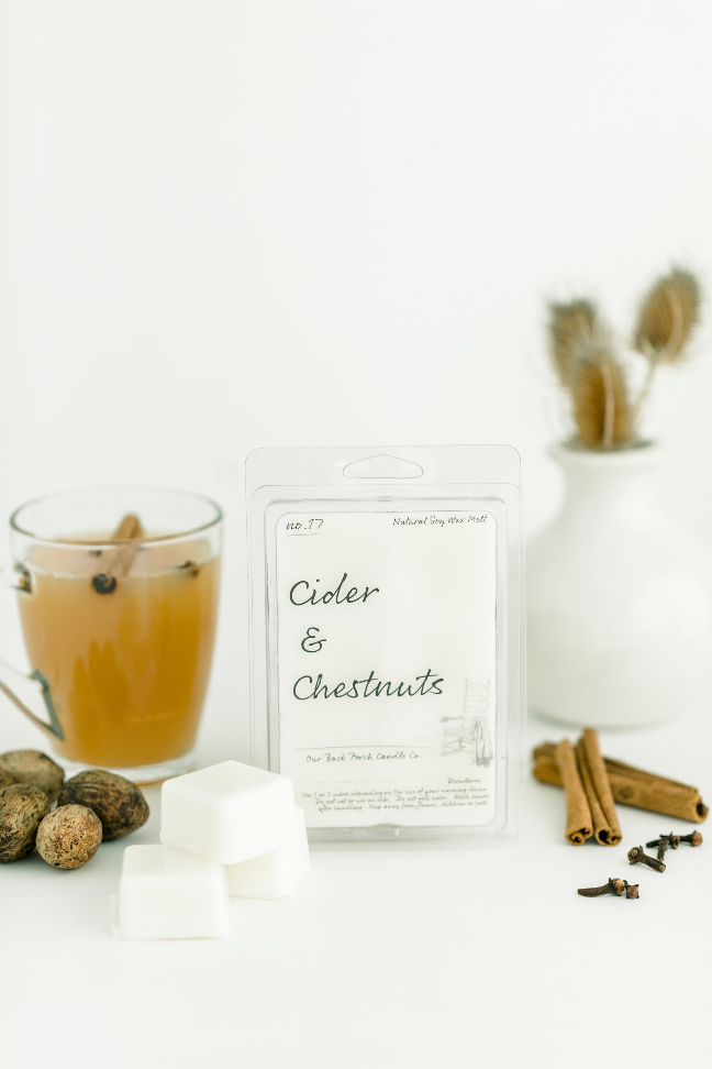 Fall/Winter Collection Candle - 6oz Wax MeltsCider & Chestnuts
