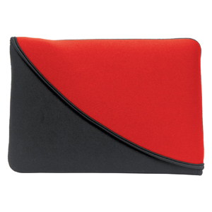 FlipIt! 10" Neoprene Netbook Sleeve - Red/Black (Reversible to all Red)