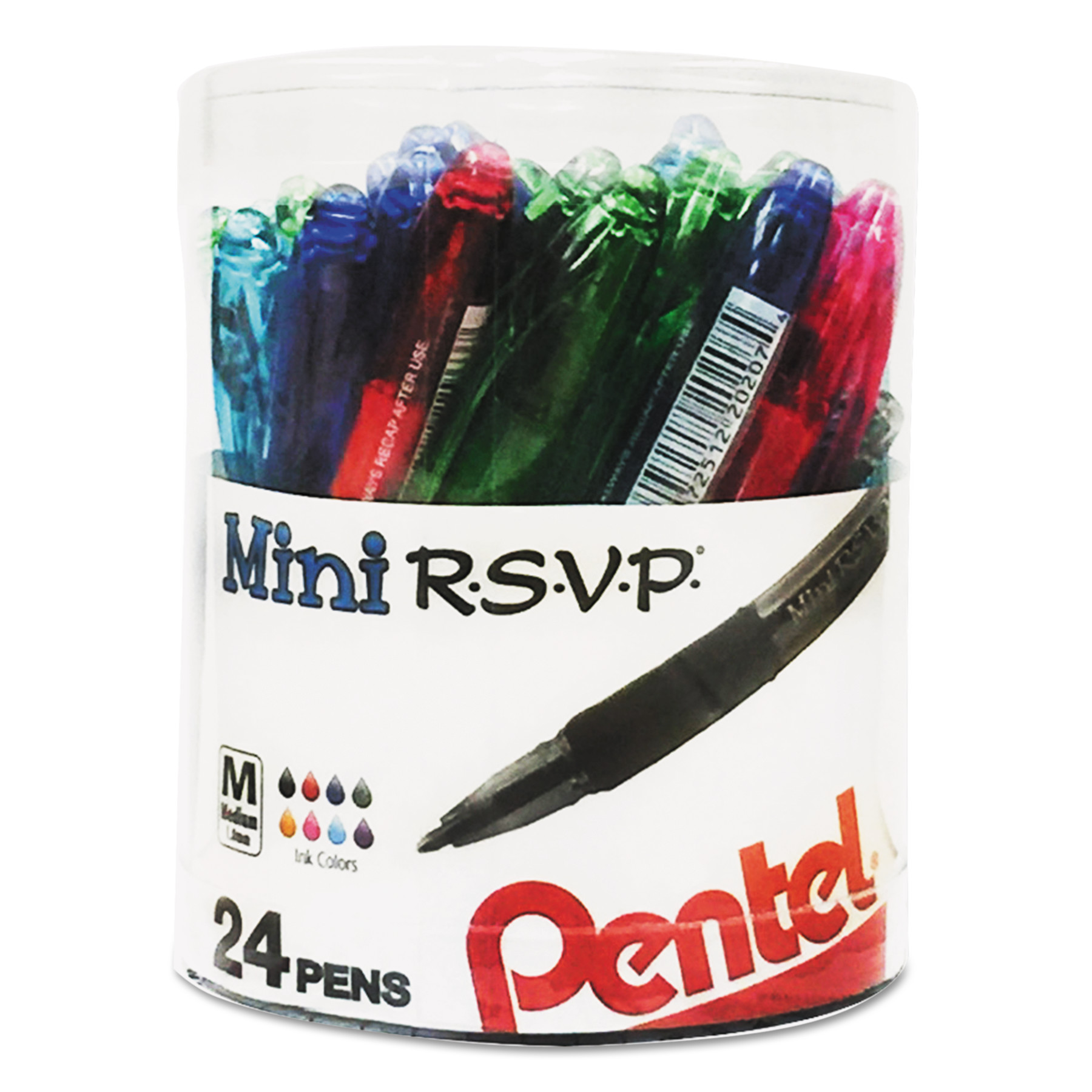 R.S.V.P. Mini Ballpoint Pens, 24-pack