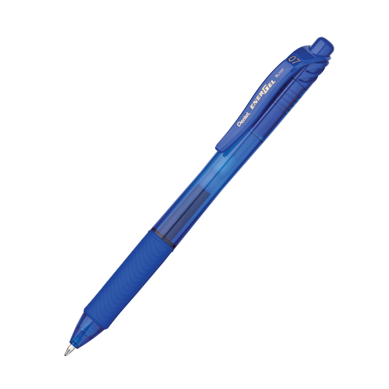 EnerGel-X Retractable Liquid Gel Pen, Blue, 0.7mm, Pack of 12