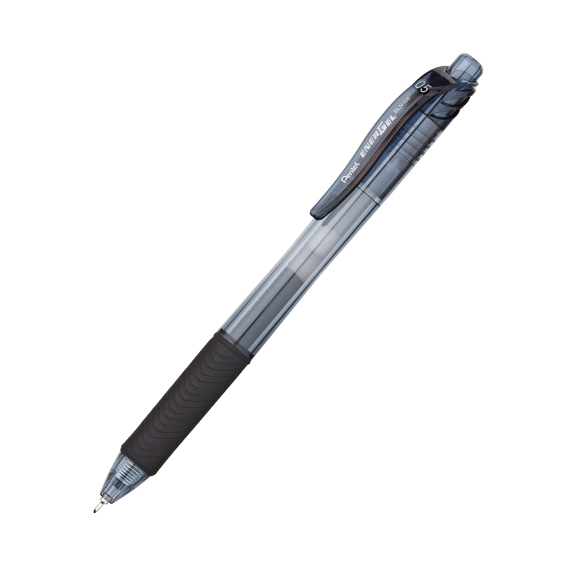 EnerGel-X Retractable Liquid Gel Pen, Black, 0.5mm, Pack of 12
