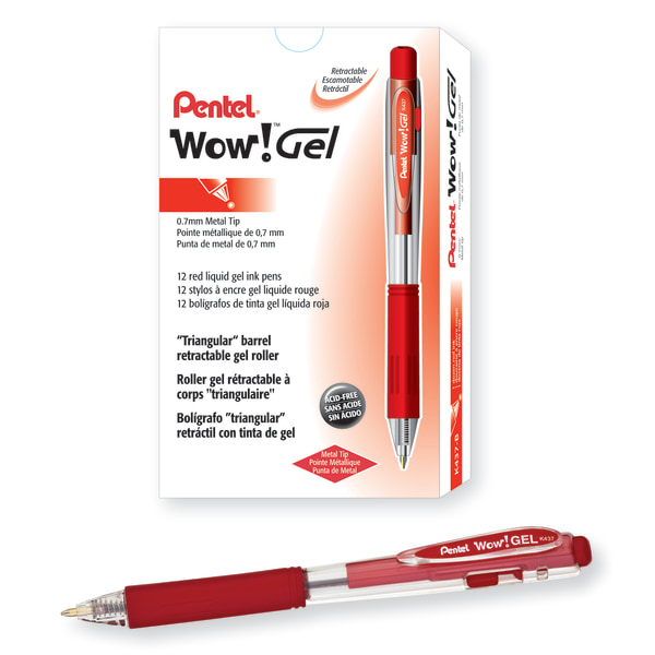 WOW! Gel Pen, Red