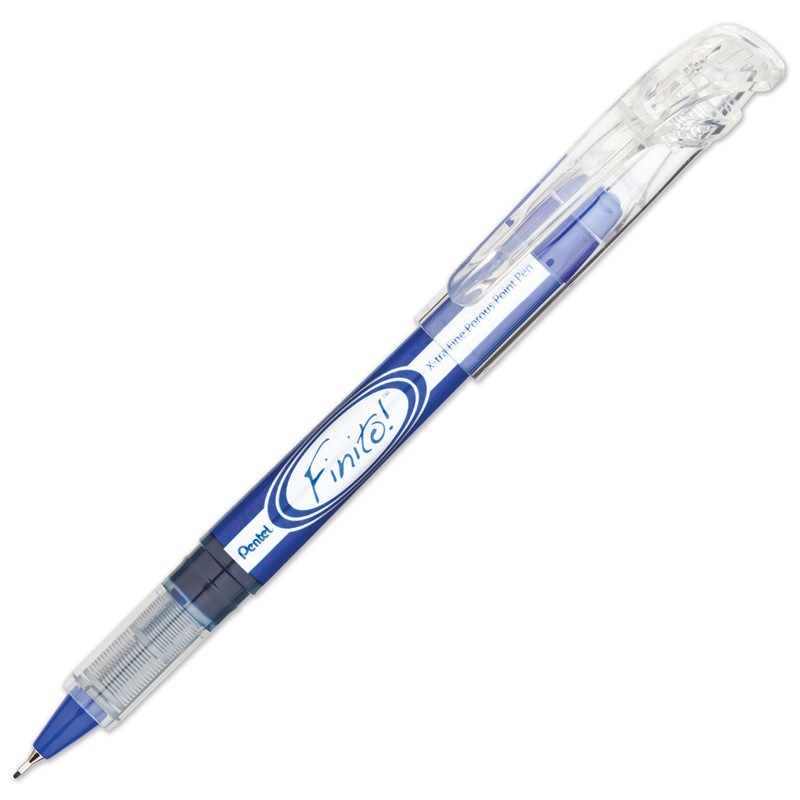 FINITO! Porous Point Pen, Extra Fine Point, Blue, Pack of 12