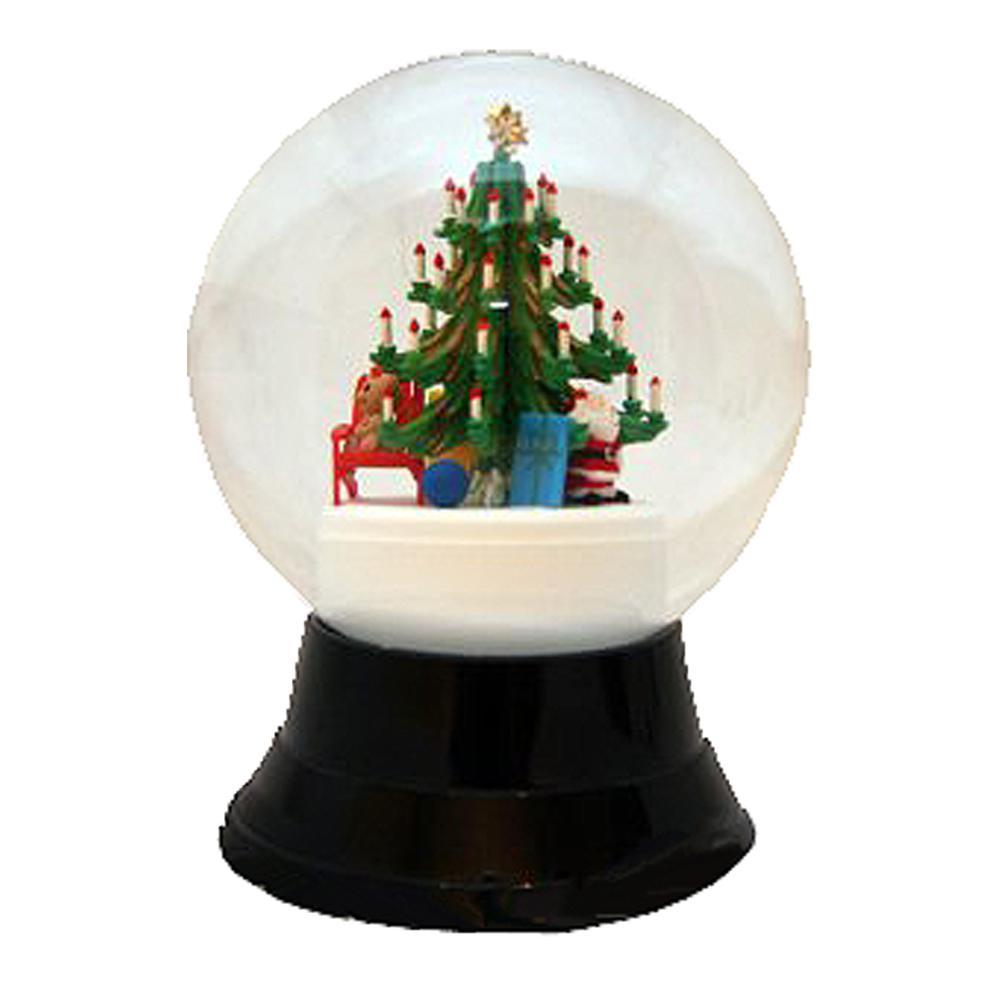 Perzy Snowglobe, Large Christmas Tree - 7"H x 4.75"W x 4.75"D