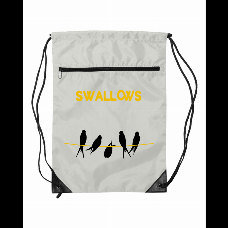 Drawstring Bag - WhiteSwallows Drawstring Bag