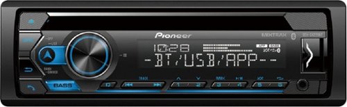 Pioneer Single DIN Detachable Face AM/FM/CD Receiver - Amazon Alexa Pioneer Smart Sync App Bluetoo