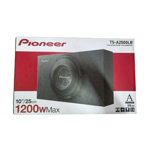 Pioneer Single 10" Shallow Mount Pre-Loaded Enclosure - 1200 Watts 2ohm