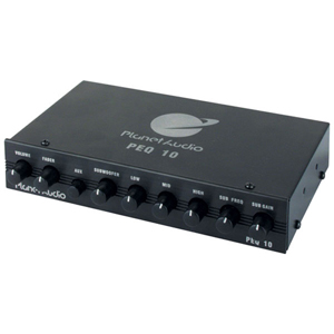 Planet Audio Half DIN 4 Band Pre-Amp Equalizer with Subwoofer Level Control