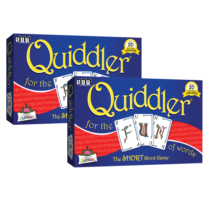 Quiddler Word Game, Pack of 2