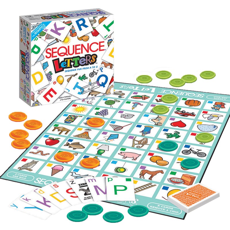 Sequence Letters Board Game for Kids