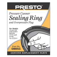 Presto 09985 Pressure Canner Sealing Ring And Overpressure