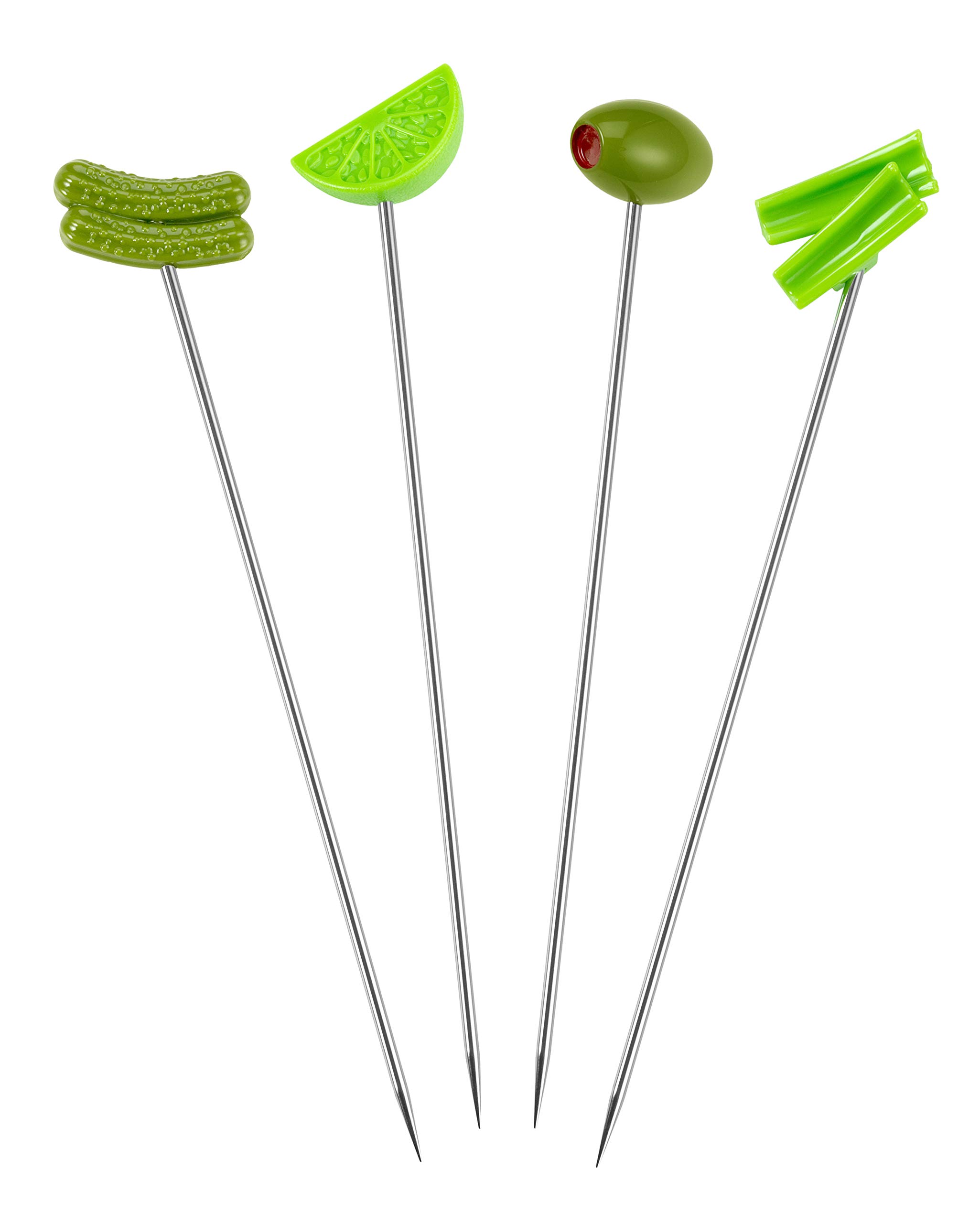 PRODYNE BL-4 GREEN GARNISH BLOODY MARY COCKTAIL SKEWERS