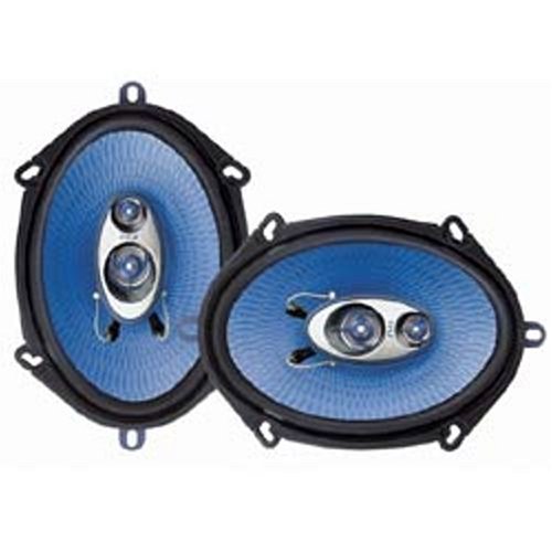 Pyle PL573BL Blue Label 5-Inch x 7-Inch/6-Inch x 8-Inch 300-Watt-Max 3-Way Coaxial Speakers