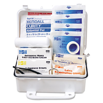 Pac-Kit Safety Equipment 10-person First Aid Kit - 10 x Individual(s) - 4.5" Height x 7.5" Width x 2.8" Depth Length - Plastic C