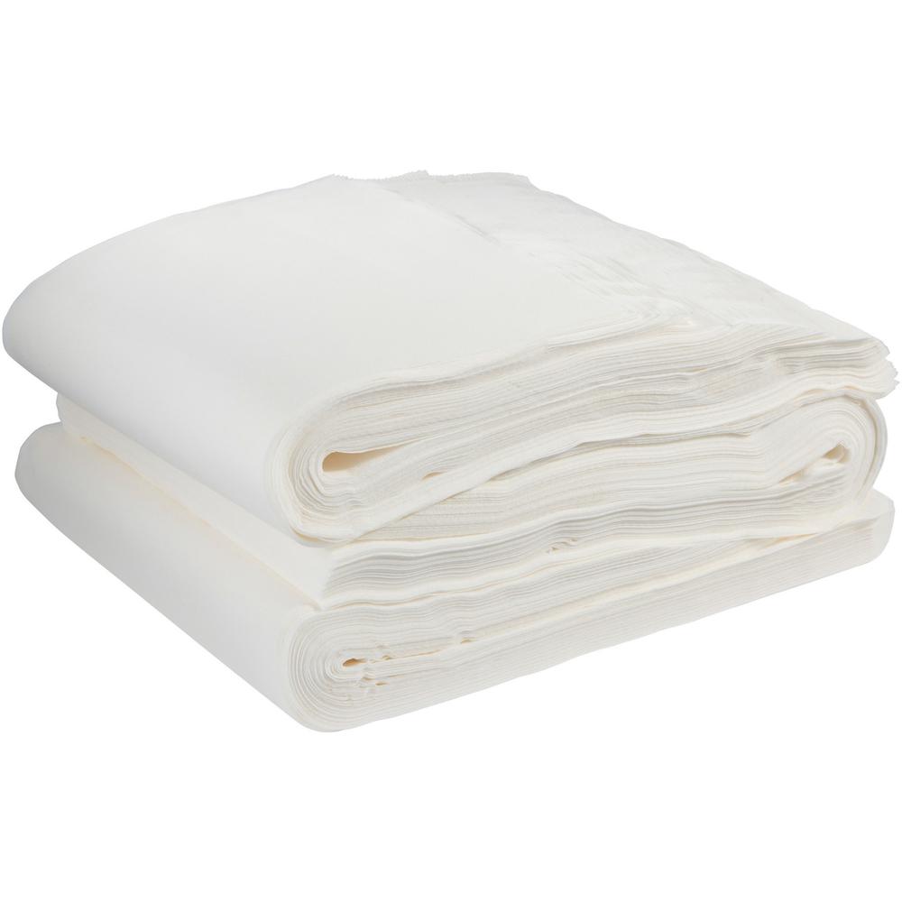 Pacific Blue Select A300 Patient Care Disposable Bath Towels - 1/2 Fold - 19.50" x 39" - White - Cellulose - Disposable, Absorbe