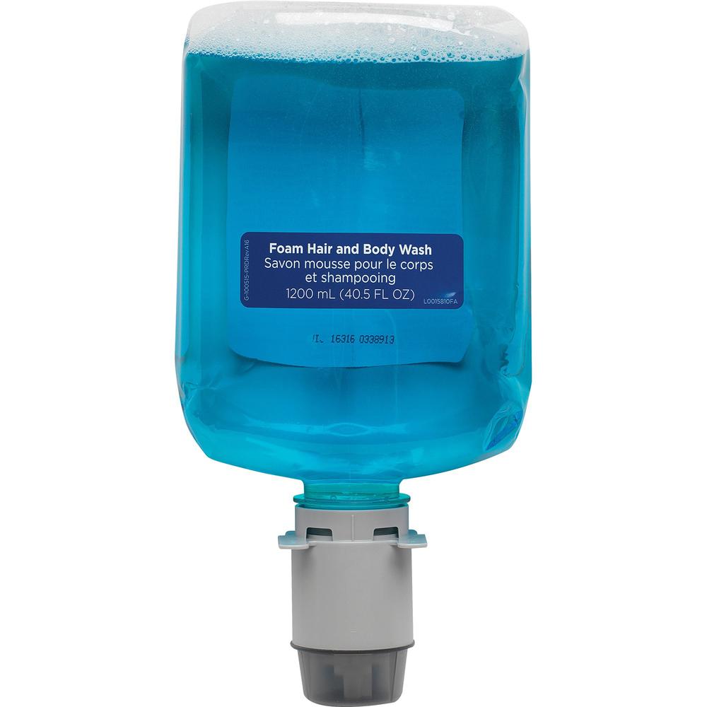 Pacific Blue Ultra Hair And Body Wash Manual Dispenser Refills - 40.6 fl oz (1200 mL) - Squeeze Bottle Dispenser - Dirt Remover