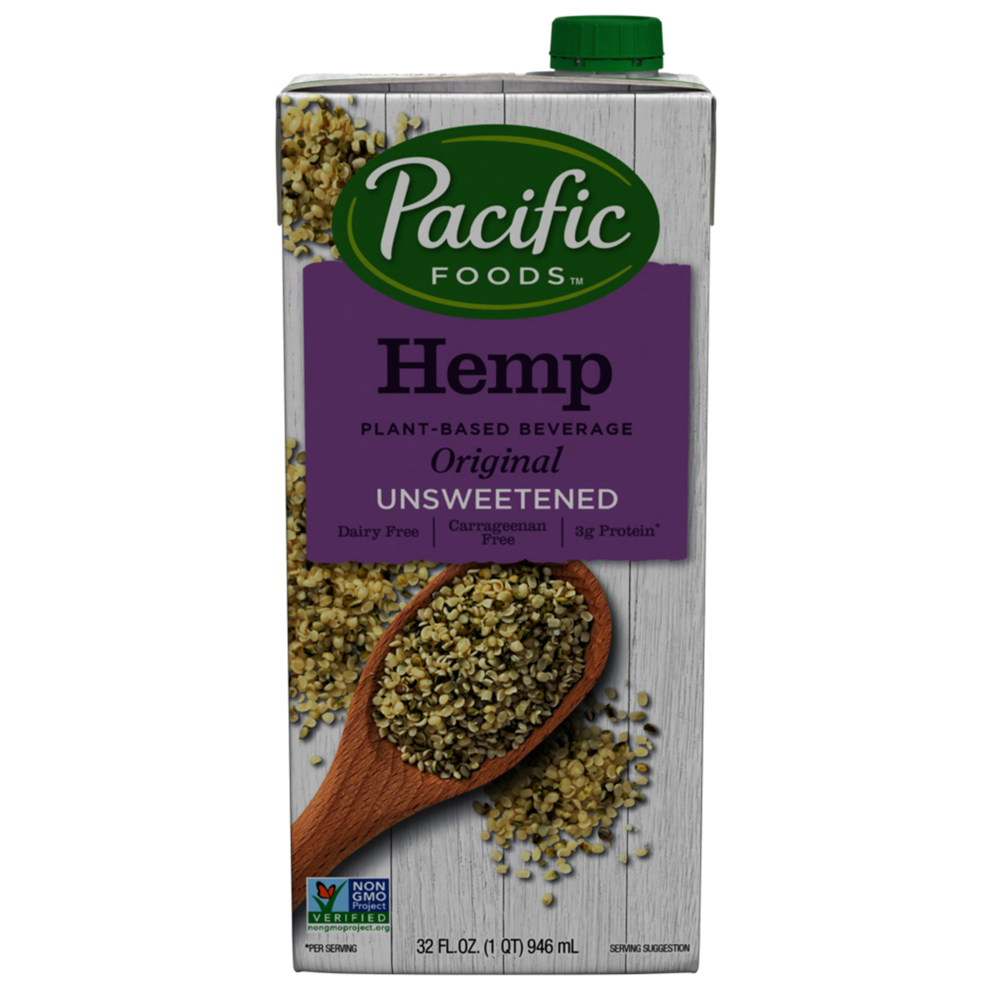 Pacific Natural Foods Hemp Milk Un Sweet Original (12x32OZ )