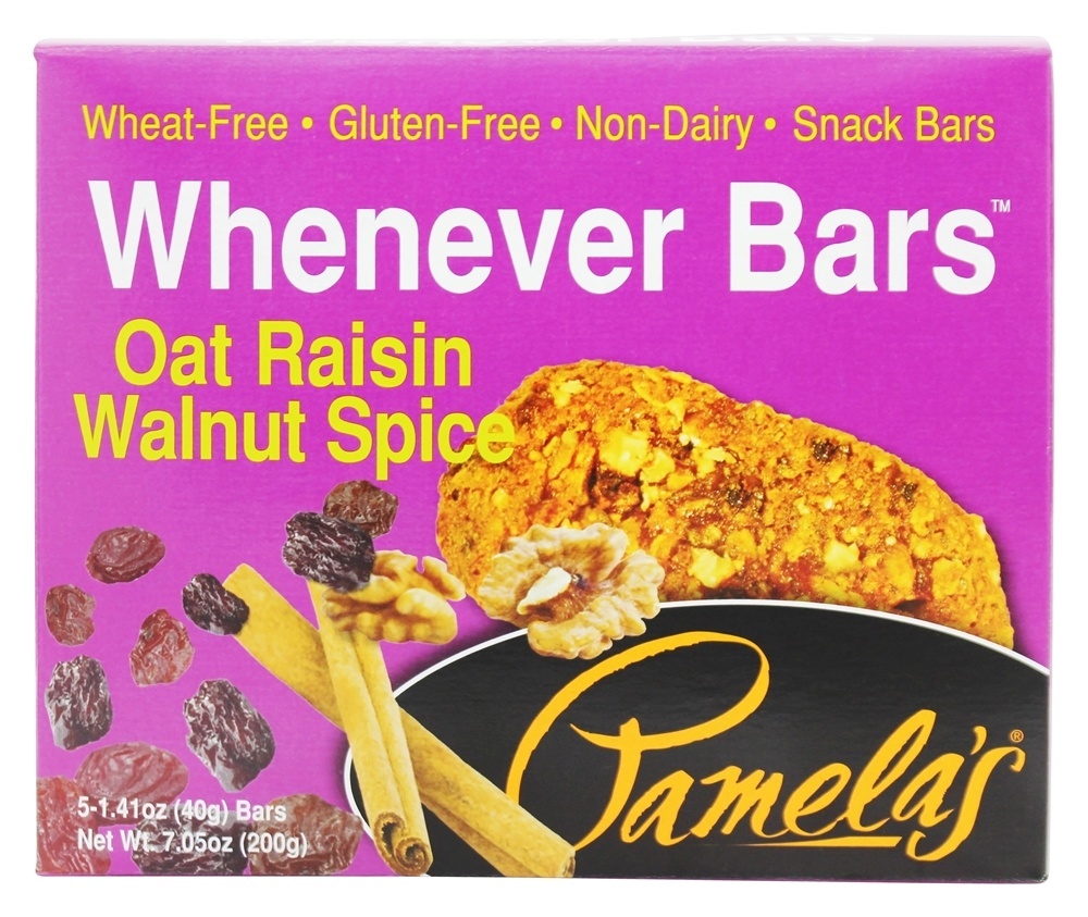 Pamela's Oat Raisin Walnut Spice Bars (6x5 CT)
