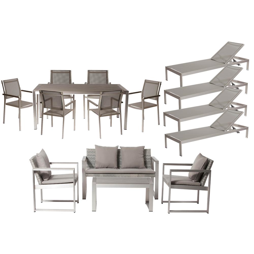 Chester 15 Piece Set, Brushed Grey