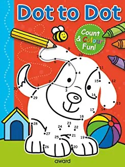 Dot to Dot COLOURING & COUNTING - Puppy and friends, Hours of fun! (Age (Age 4+)