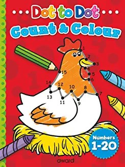Dot to Dot COUNT & COLOUR - Complete the hidden pictures (Age (Age 4+)