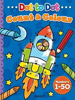 Dot to Dot COUNT & COLOUR - Complete the hidden pictures (Age (Age 4+)