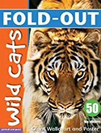 Fold-out WILD CATS Sticker Book, plus Giant Wallchart & 50 big stickers (Age 6+)