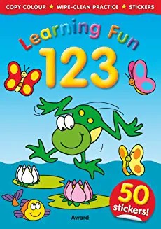 LEARNING FUN 123 - Bold images to color... learning numbers! (Age 3+)