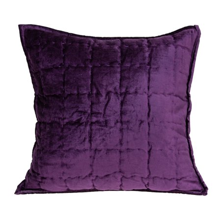 Parkland Collection Agio Purple Solid Quilted Throw Pillow