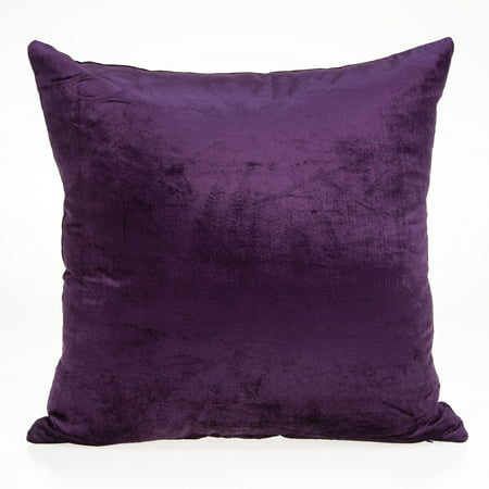 Parkland Collection Alba Purple Solid Throw Pillow